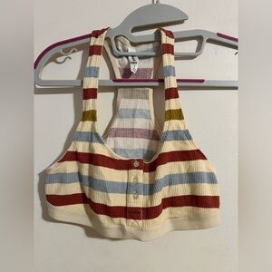 Madewell Multicolor Striped Racerback Bra